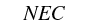 nec battery